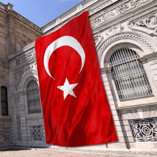 Paraşüt Kumaş Türk bayrağı 400x600 cm
