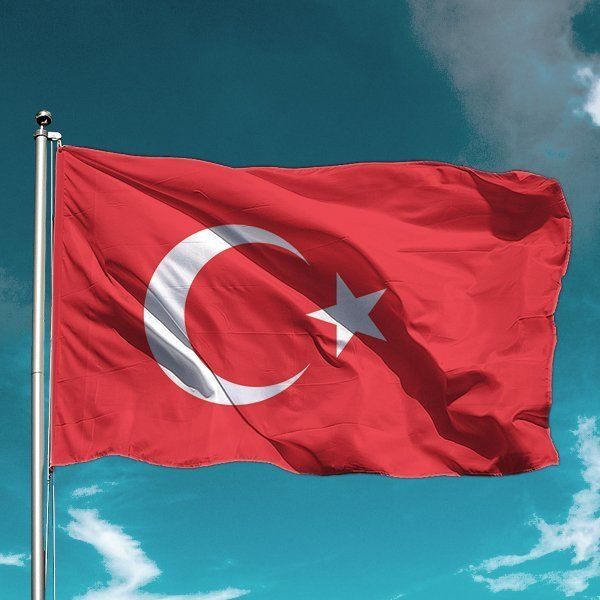 Paraşüt Kumaş Türk bayrağı 400x600 cm