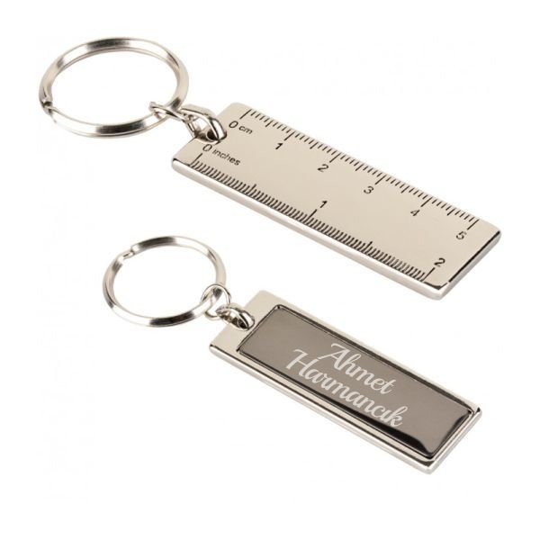İsme Özel Cetvel Metal Anahtarlık 5138