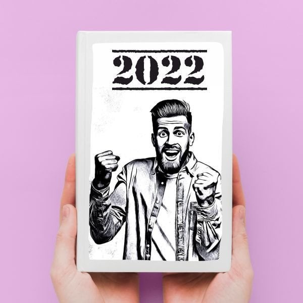 Kişiye Özel Siyah Beyaz Efektli Defter-011