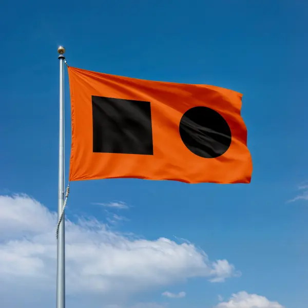 Tekne Tehlike İşareti Bayrağı 30x45 Cm