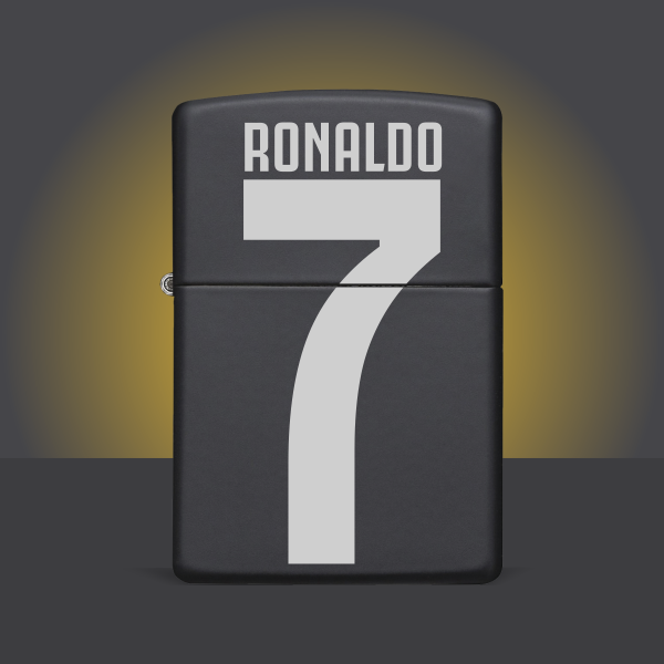 Ronaldo Benzinli Siyah Metal Çakmak-45